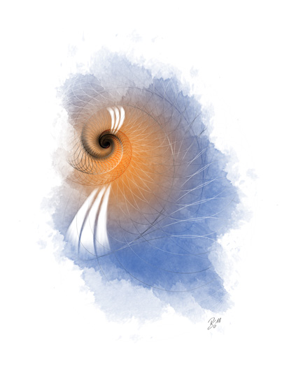 Swirl 02 - digitale Zeichnung in Illustrator und Photoshop