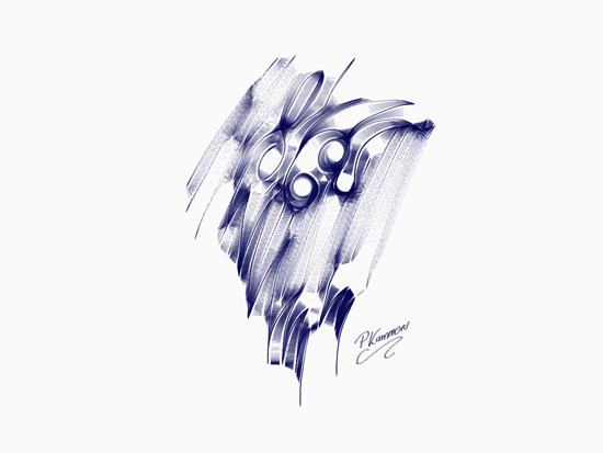 Abstrakt - digitale Zeichnung mit Harmony - Mr.doob